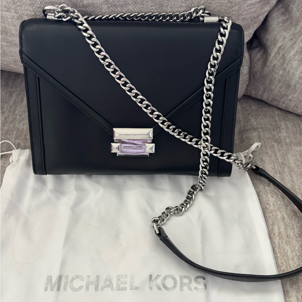 Michael Kors Whitney Leather Convertible Shoulder Bag